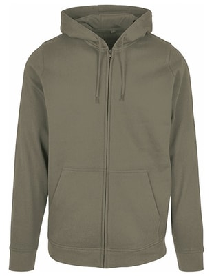 Heren Hooded Sweater Build Your Brand Basic Full Zip